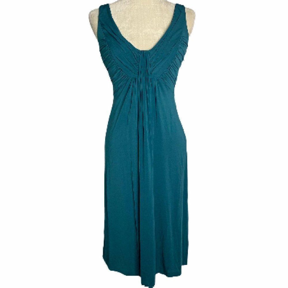 Vintage Laundry Draped Midi Dress Teal Sleeveless